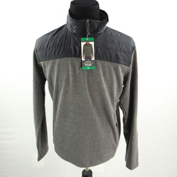 eddie bauer mixed media pullover